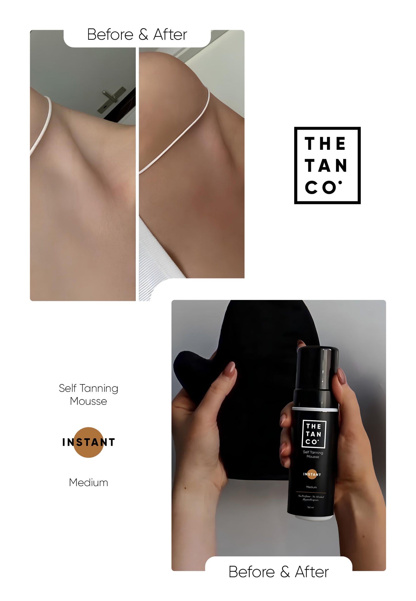 The Tan Co. Self Tanning Mousse - Instant/Medium 
